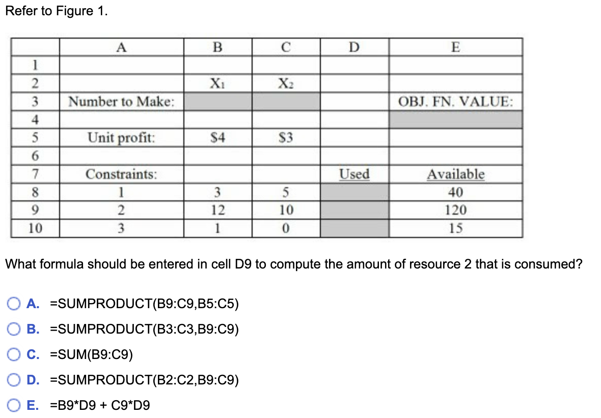 Refer to Figure 1. A B D E 1 2 X X2 3 Number to