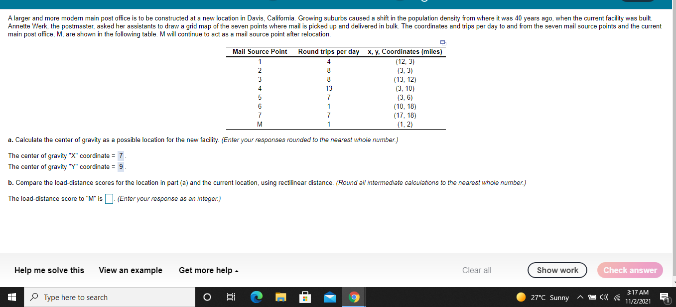 solve part b and show wxcel work A larger and