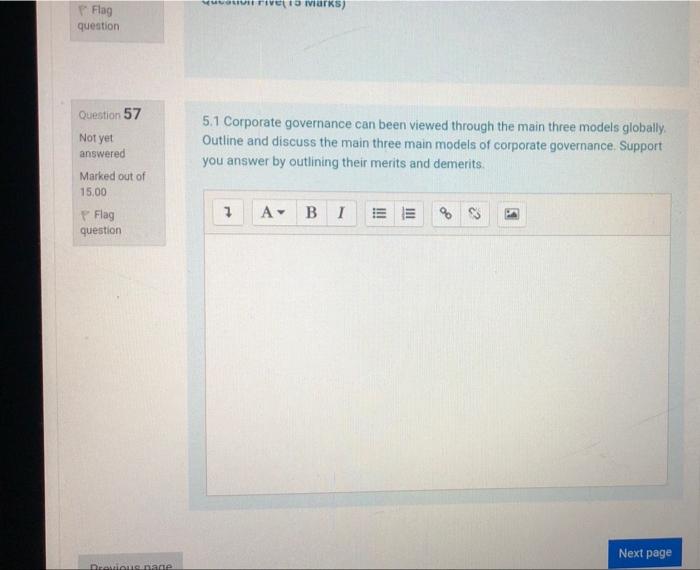 LIVE river Urks) Flag question Question 57 Not