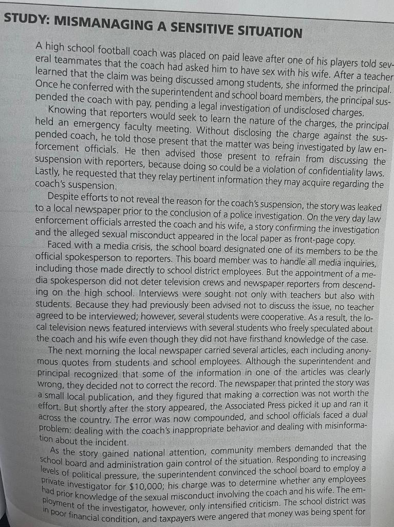 pg 169 1. Was it a good idea for the school board