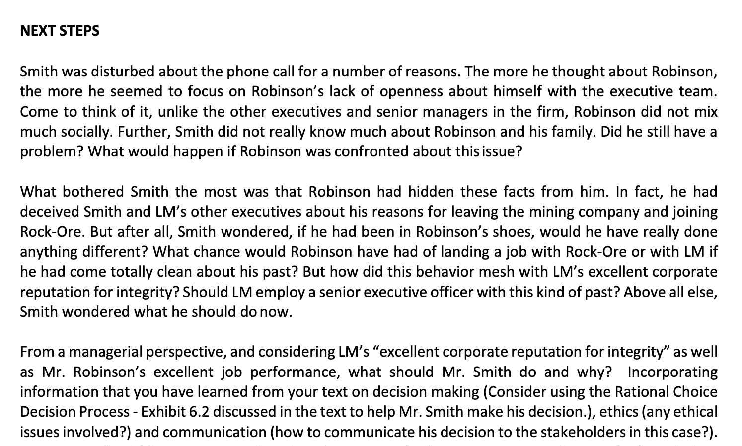 LM MINERALS LIMITED John Smith, president of LM