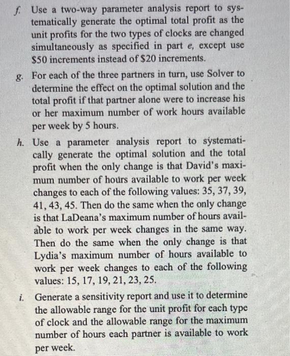Please provide excel formulas 5.10. David,