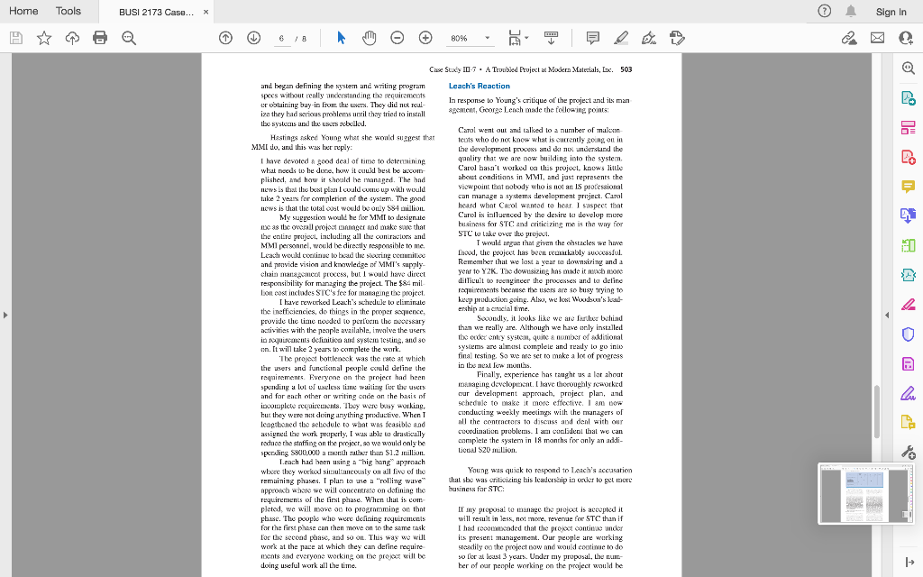 Please find attached the case study 2: A troubled