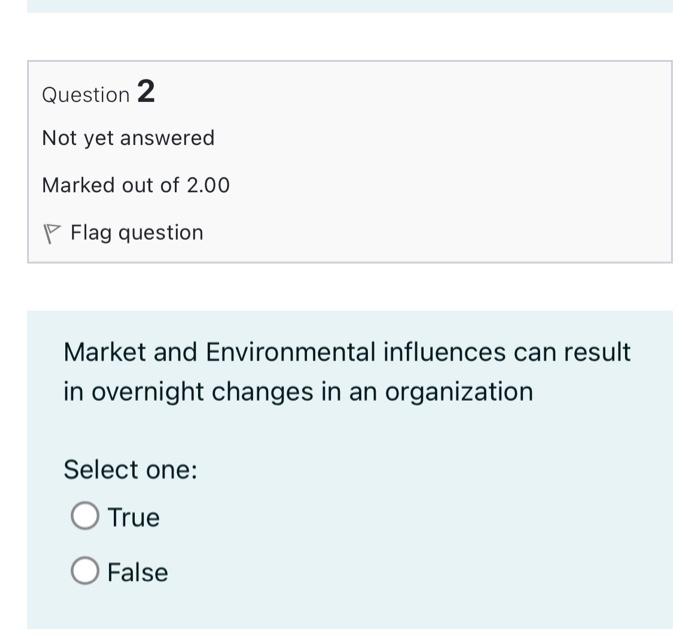 Question 2 Not yet answered Marked out of 2.00 P