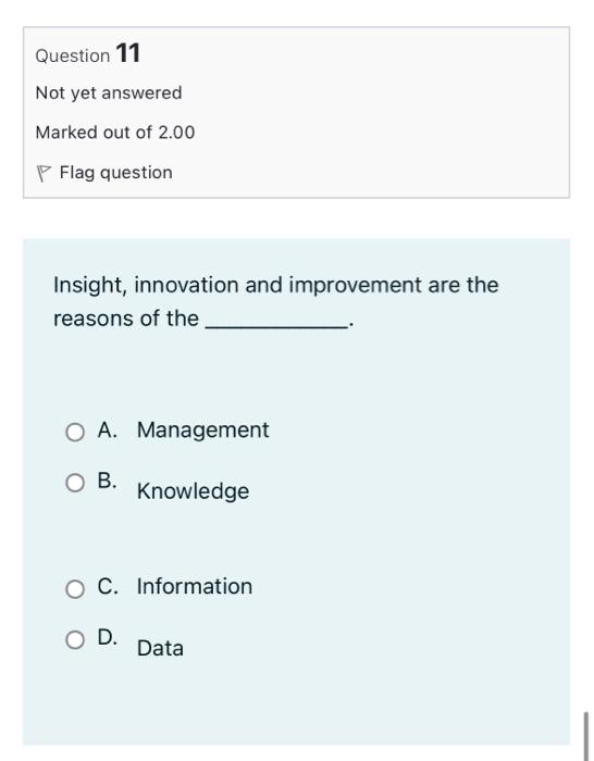 Question 2 Not yet answered Marked out of 2.00 P