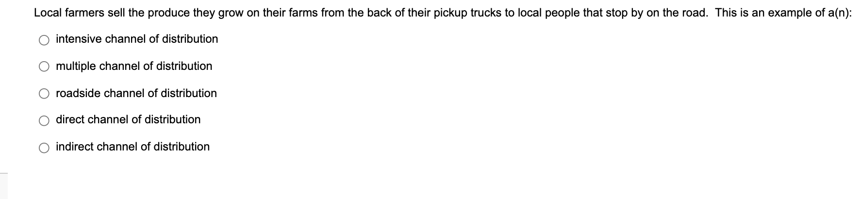 Local farmers sell the produce they grow on their