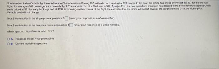 Southeastern Airlines's daily flight from