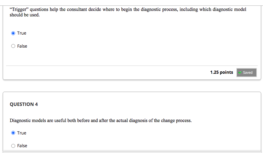 "Trigger" questions help the consultant decide
