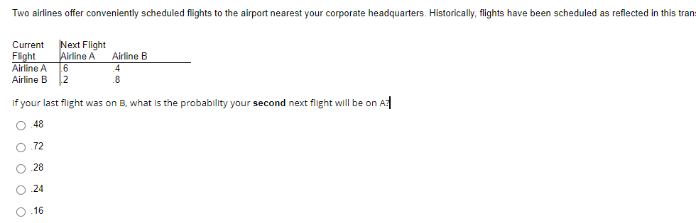 Two airlines offer conveniently scheduled flights