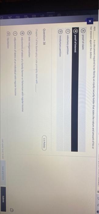 An is a document required to be tied by an equity