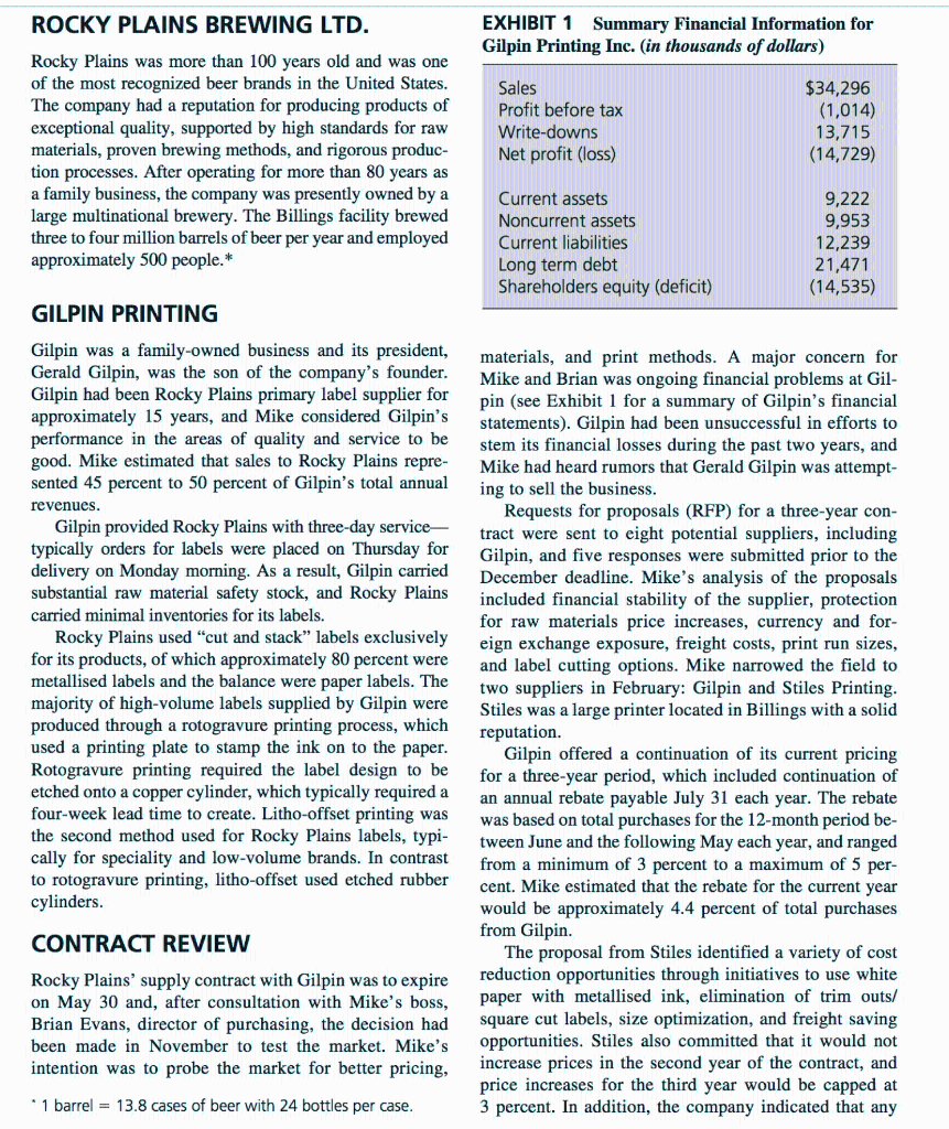 As Mike Person, how would you respond to Gilpin's