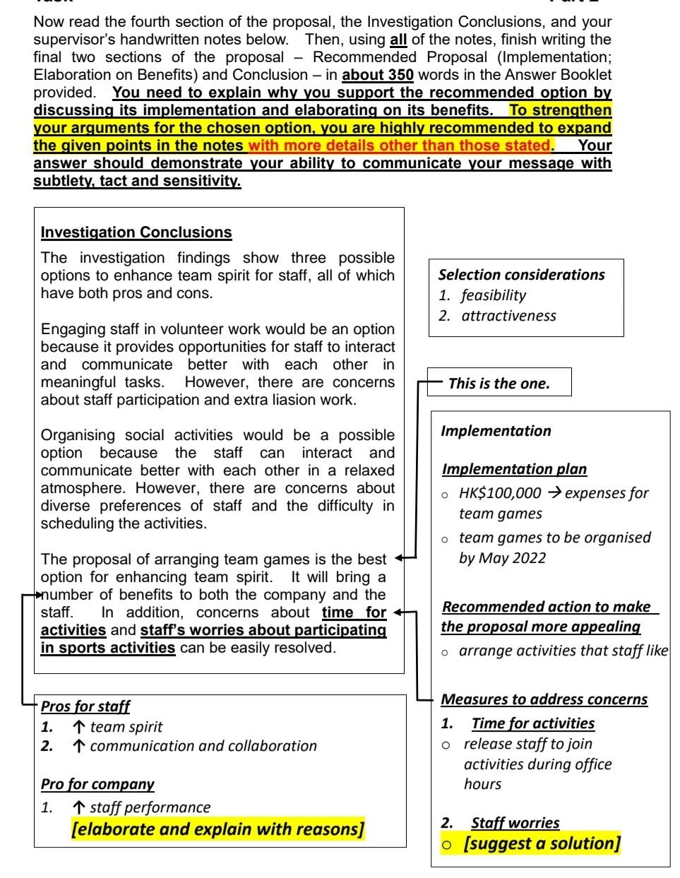 e.g. You work at Good Education, a learning