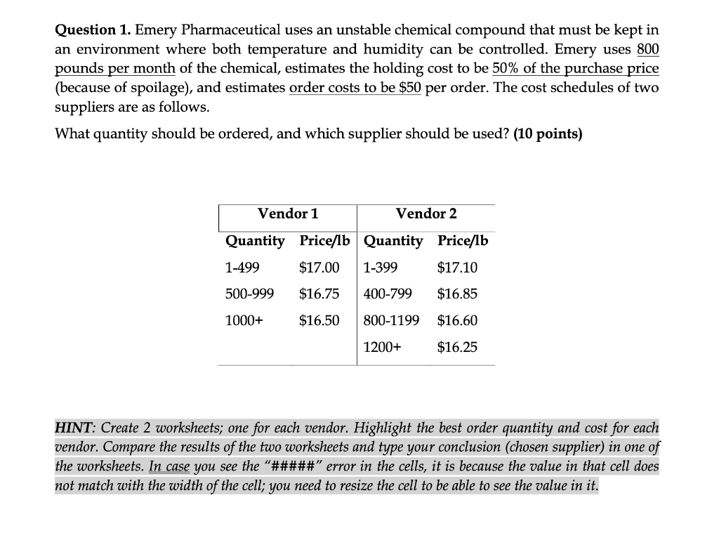 What quantity should be ordered, and which