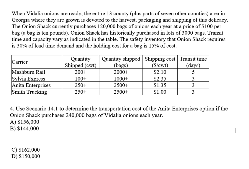 PLEASE INCLUDE EQUATION When Vidalia onions are