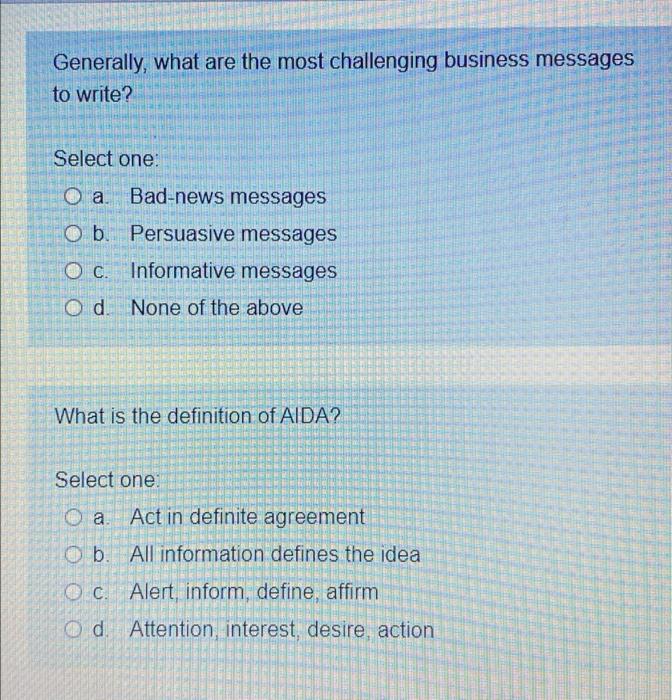 Generally, what are the most challenging business