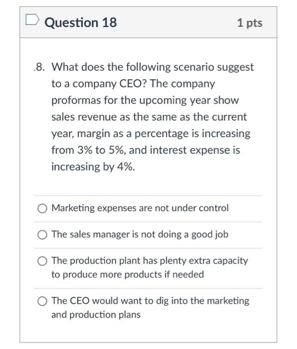 Question 16 1 pts .6. Assume that you have