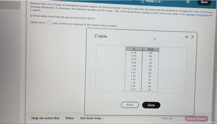 Points 1 Save Barbara Flynn is in change of