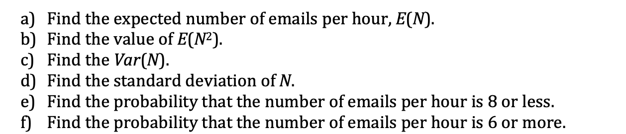 Number of emails per hour 0 1 2 3 Distribution of