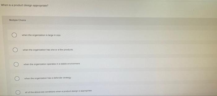 When is a product design appropriate? Multiple