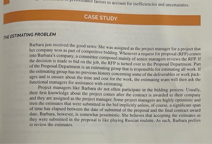 please complete the case study. factors to