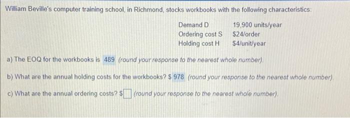 pls answer the last question. William Beville's