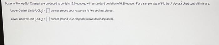 Boxes of Honey-Nut Oatmeal are produced to