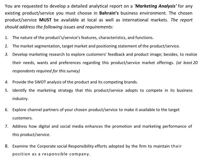 The project should be 10,000 Words and contain (