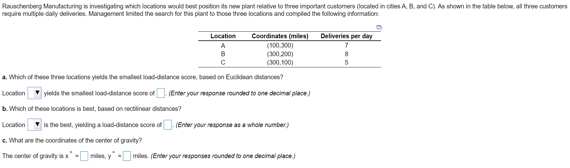 Rauschenberg Manufacturing is investigating which
