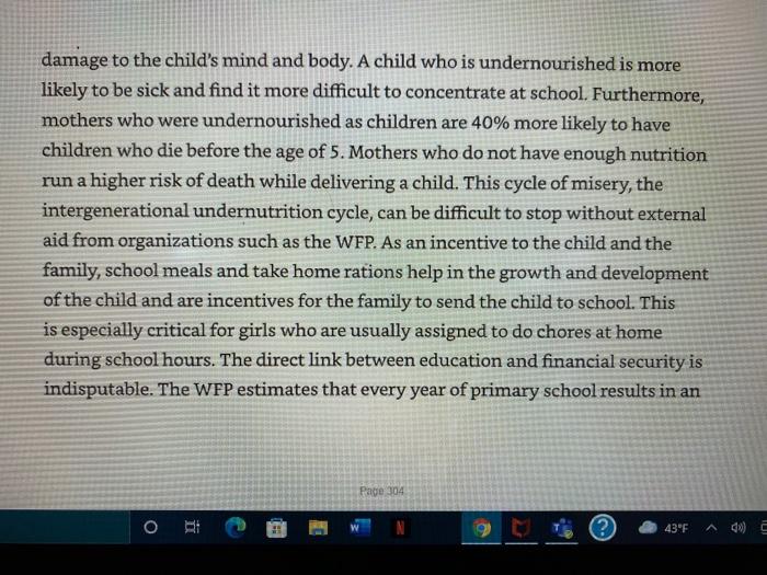 read case on the World Food Programme (WFP). Go