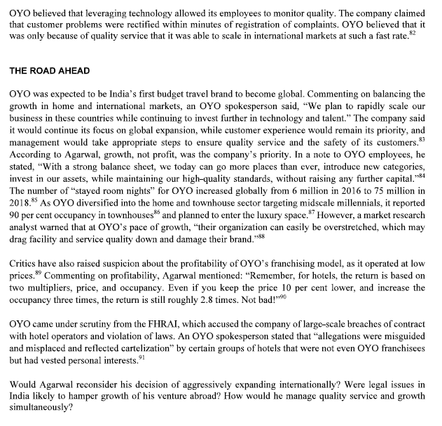 . Question - Explain whether the product and