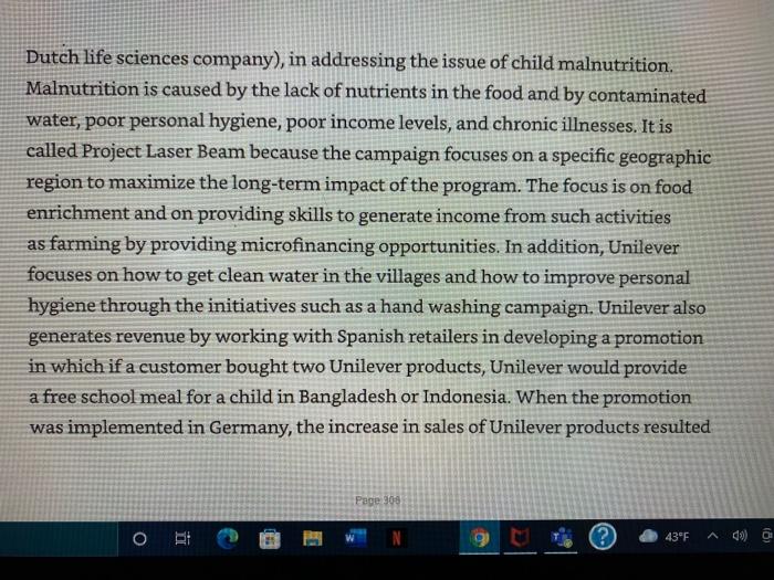 read case on the World Food Programme (WFP). Go