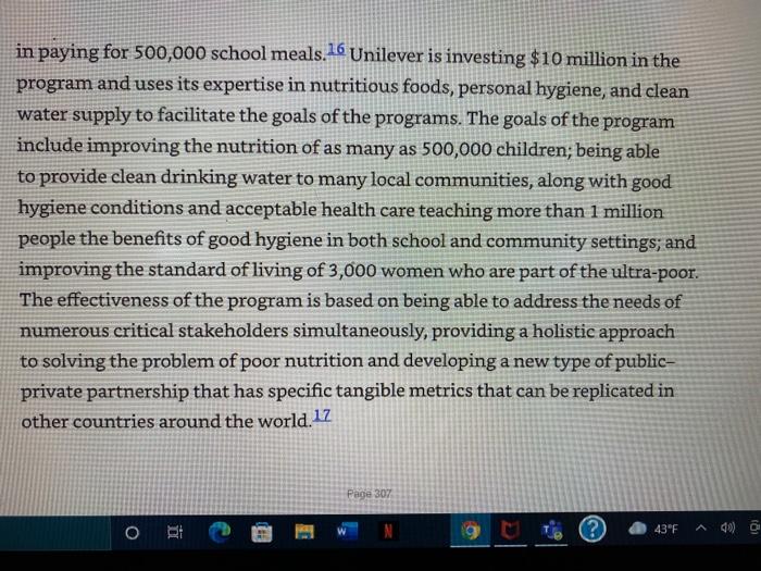 read case on the World Food Programme (WFP). Go