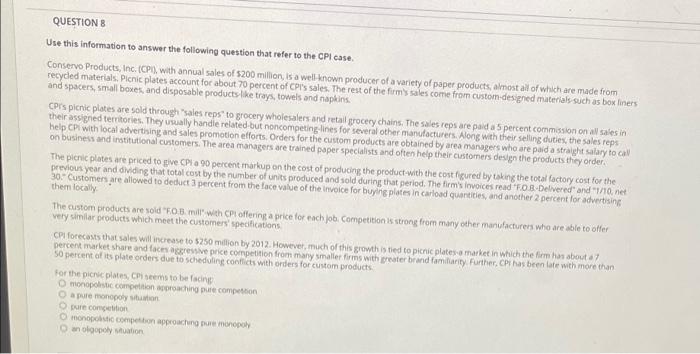 QUESTION 3 A SWOT analysis should help a manager