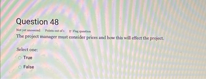 plz help Question 48 Not yet answered Points out