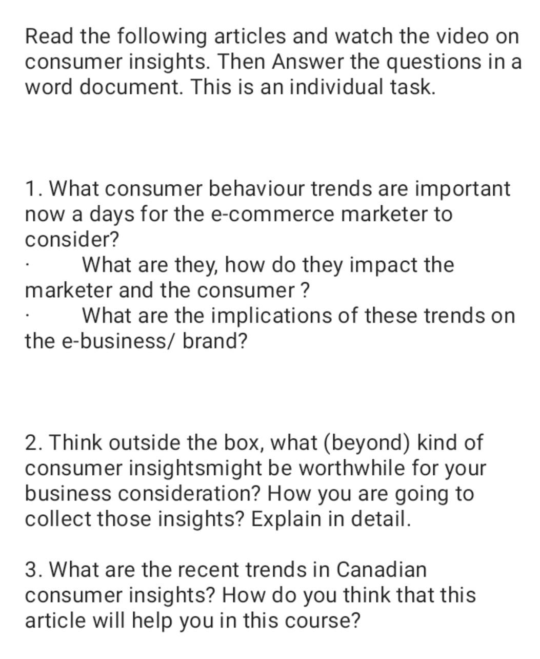 Global e business management Read the following