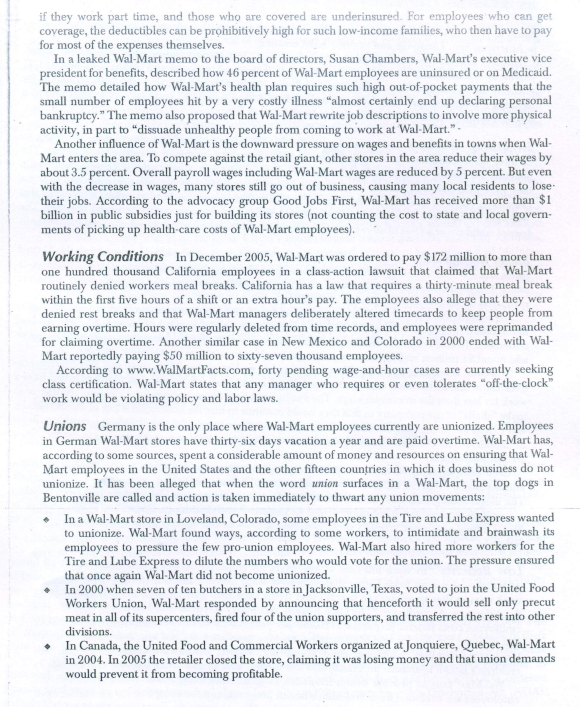 What do you think Wal-Mart could do to develop an