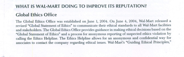 What do you think Wal-Mart could do to develop an