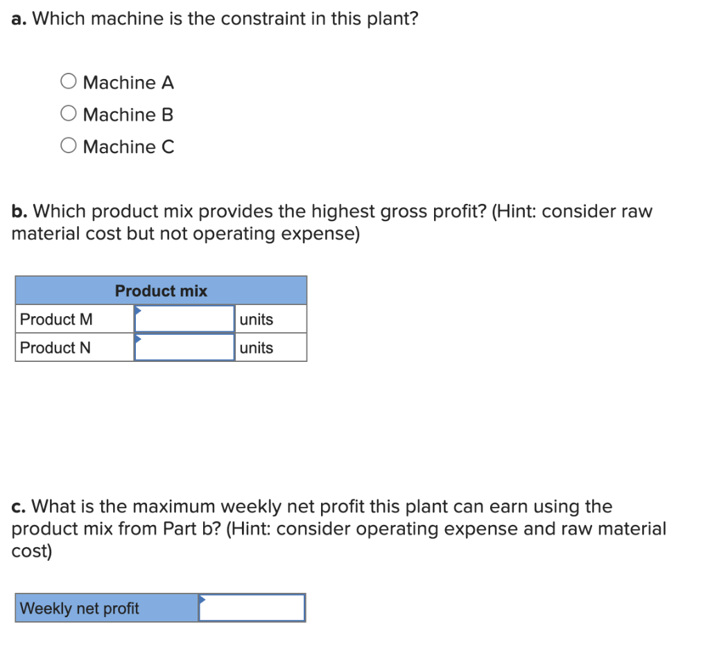 The M-N plant manufactures two different