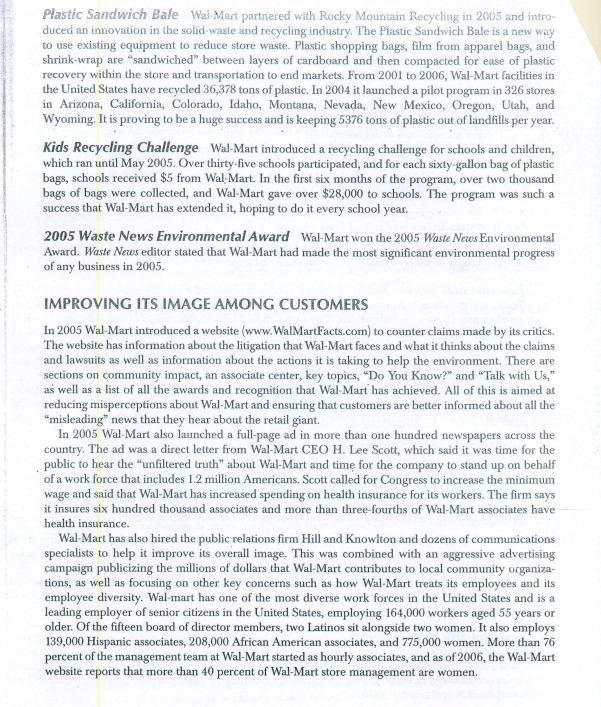 What do you think Wal-Mart could do to develop an