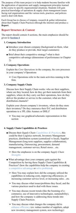 The purpose of this team project is to help