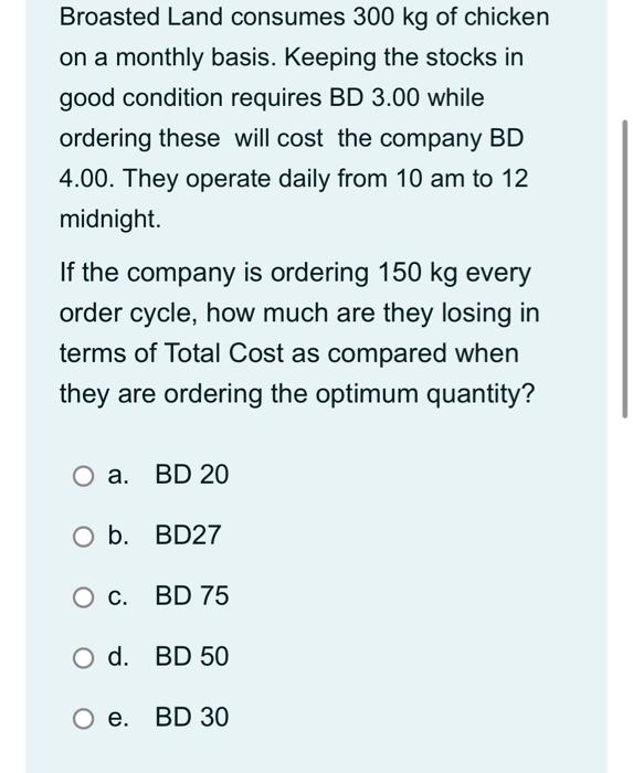 Broasted Land consumes 300 kg of chicken on a