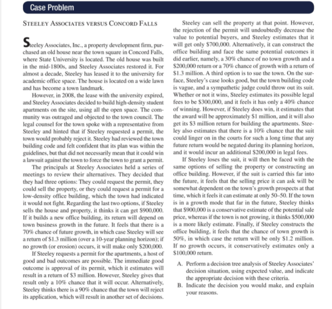 Case Problem STEELEY ASSOCIATES VERSUS CONCORD