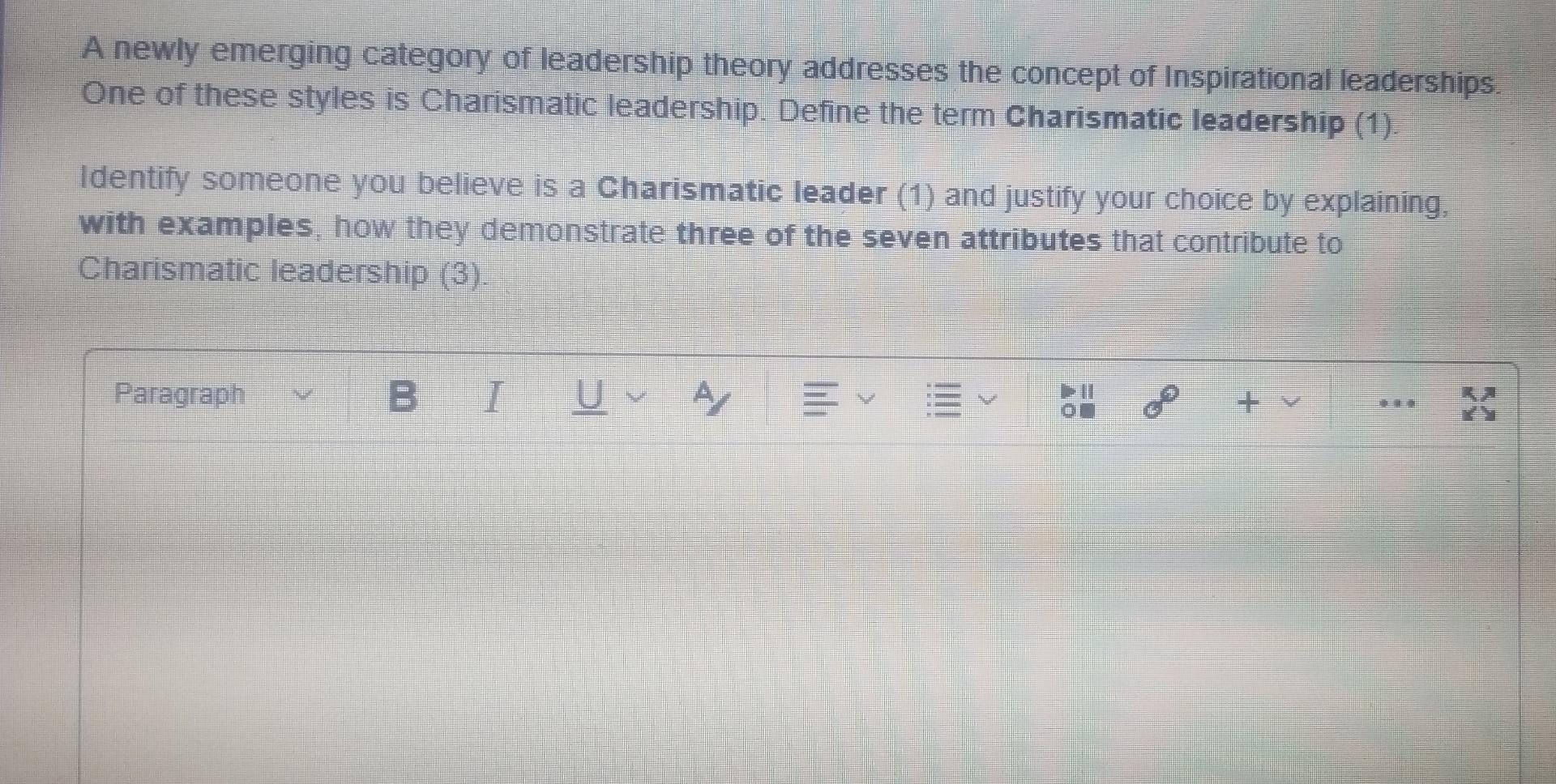 A newly emerging category of leadership theory