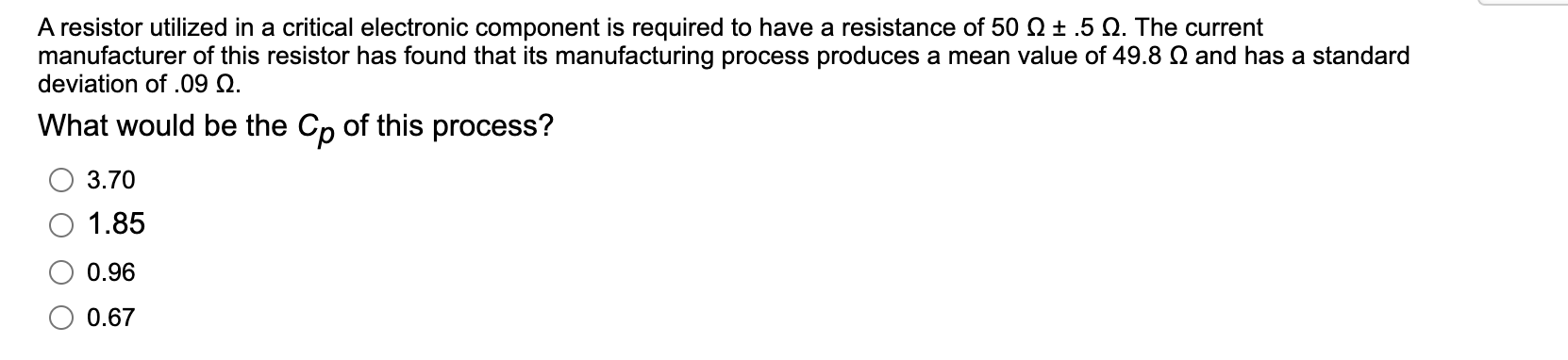 A resistor utilized in a critical electronic