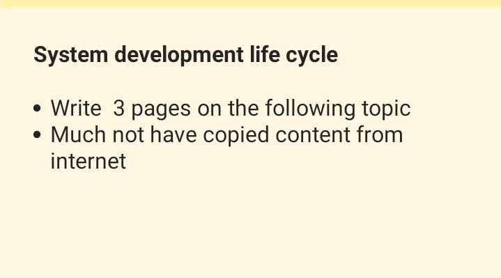 The subject is management information system