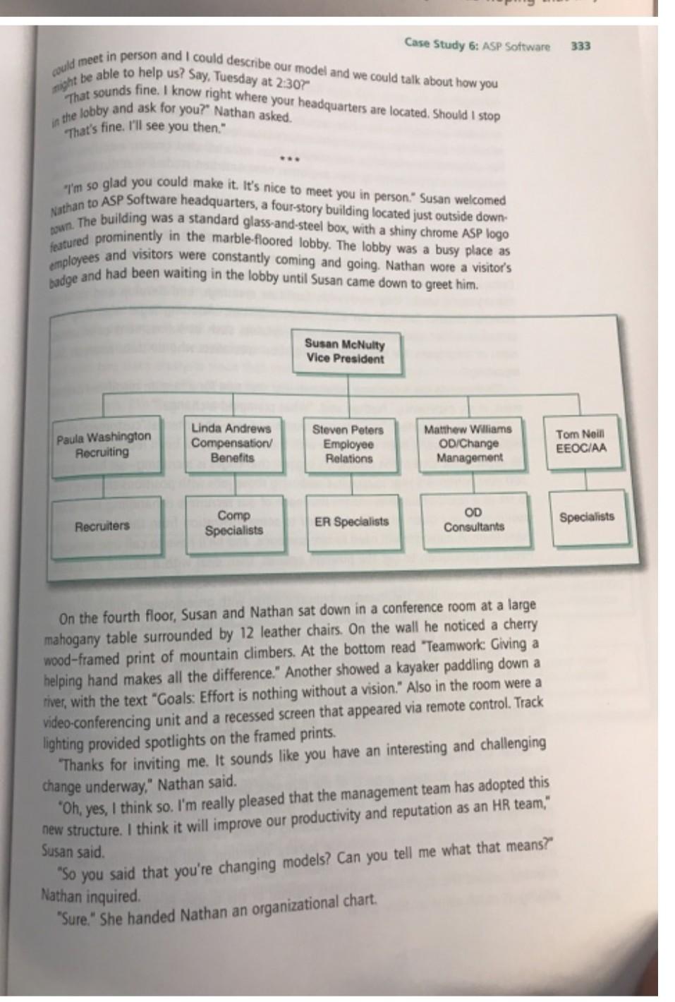 Case Study 6: Reorganizing Human Resources at ASP