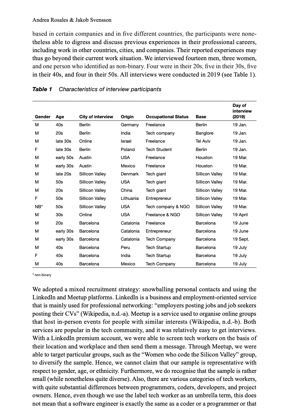 Read this article and write about the "people