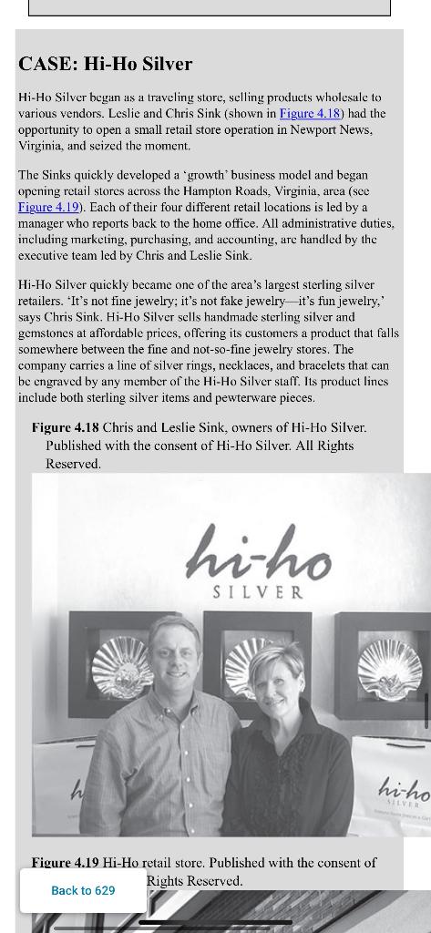 Read the case Hi Ho Silver at the end of Chapter