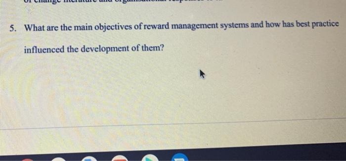 (3000 words) 5. What are the main objectives of