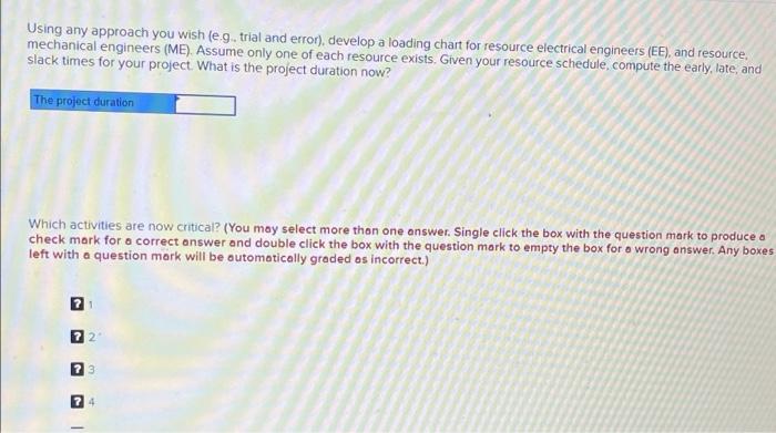 thumbs up for right answer Given the network plan